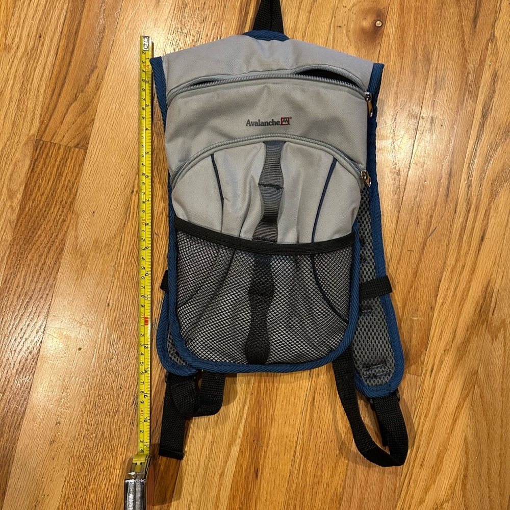 Avalanche Gray and Blue Backpack Ergonomic Design Medium Size